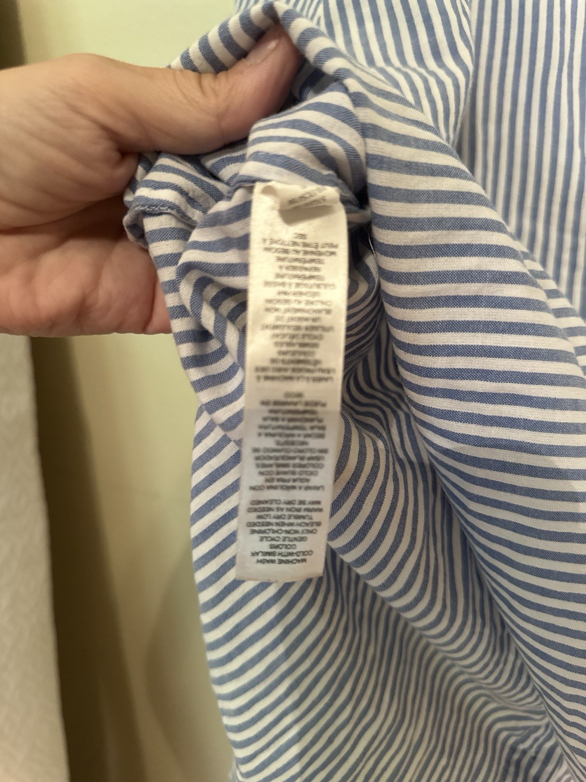 Linen Cotton Top Cowl Neck Shirt Slate Blue, Size Plus 2