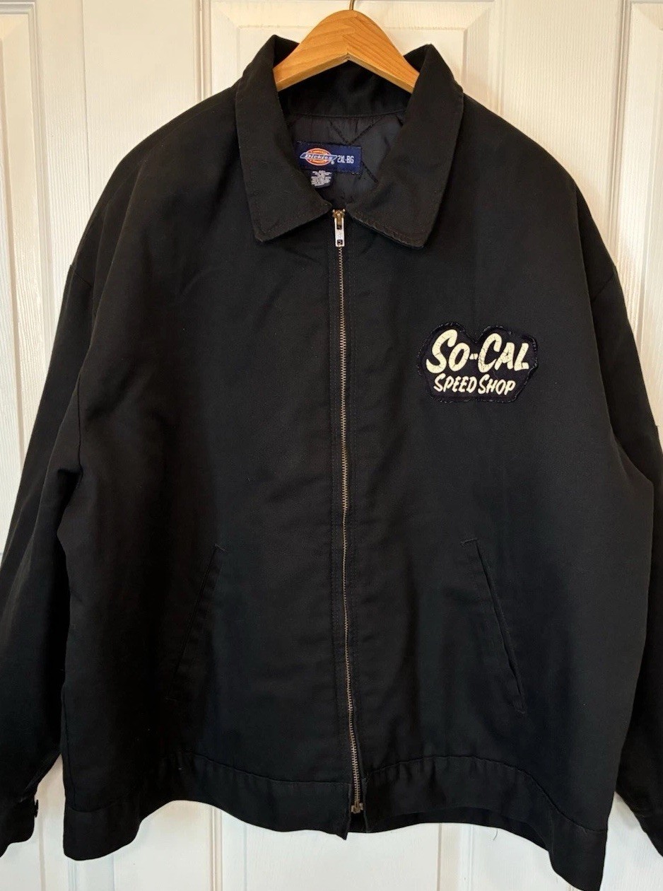 Vintage Dickies JT15BK Eisenhower Insulated So-Cal Speed Shop 2XL Jacket Patch