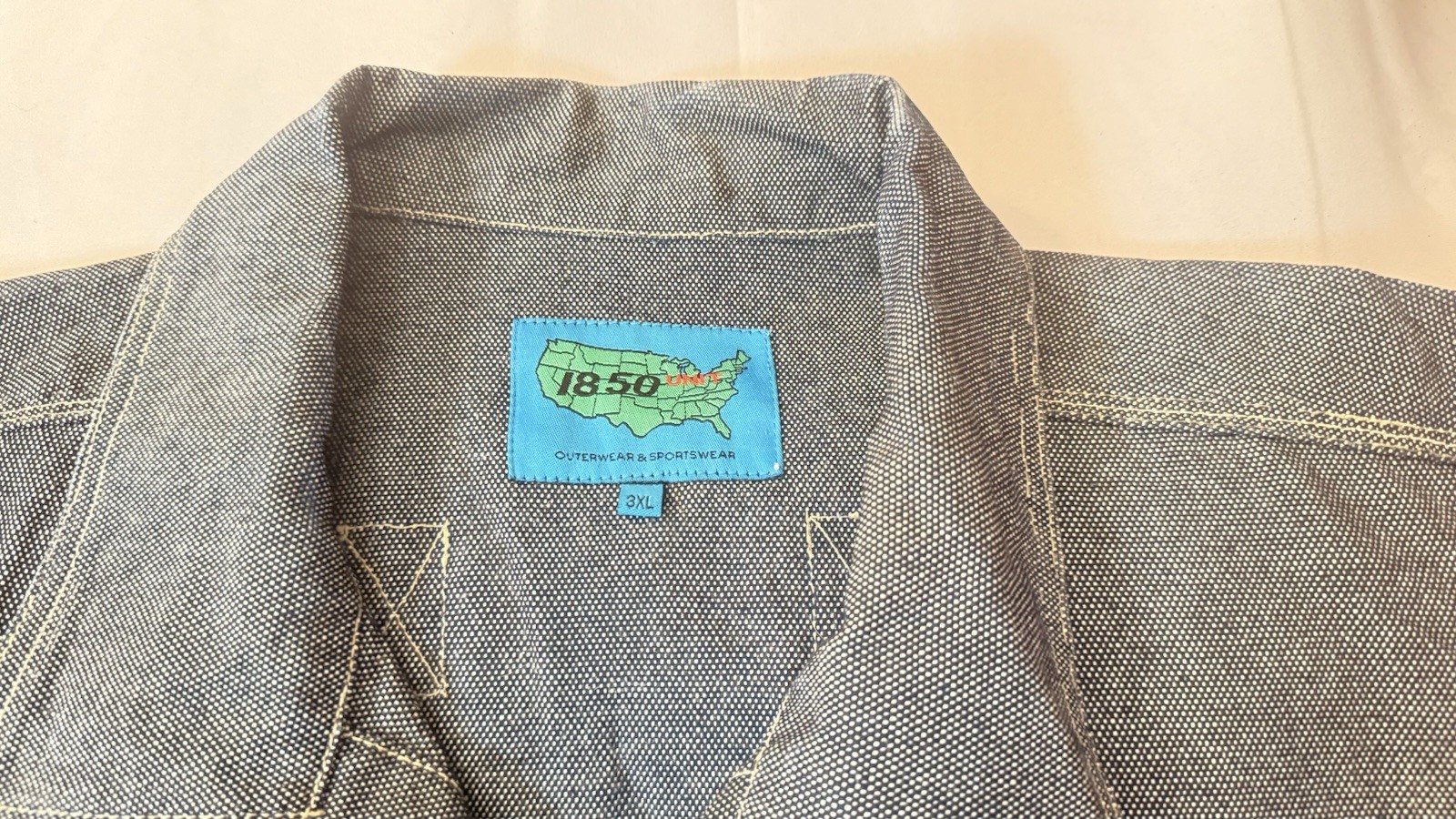 Tommy “Sports” Jacket Vintage 90s Mens Large Blue Denim THJ 85 Buttons XL 3