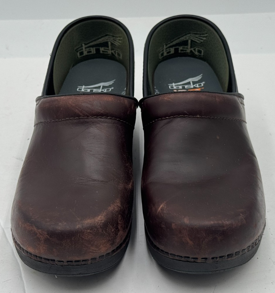 Dansko XP 2.0 Women’s Clog 8.5-9 Brown Leather Round Toe Casual Slip On Shoes