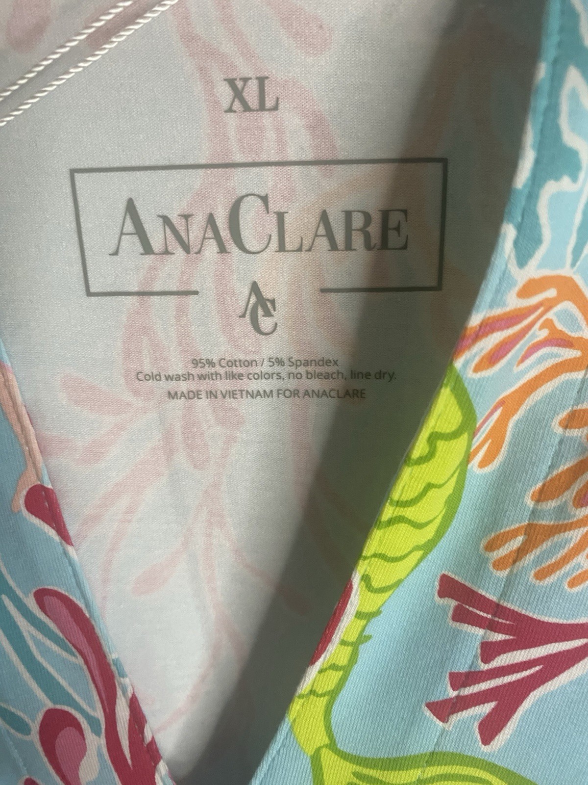 NWT Ana Clare Long Sleeve Finlay Ariel Dress WOMEN’S Sz XL