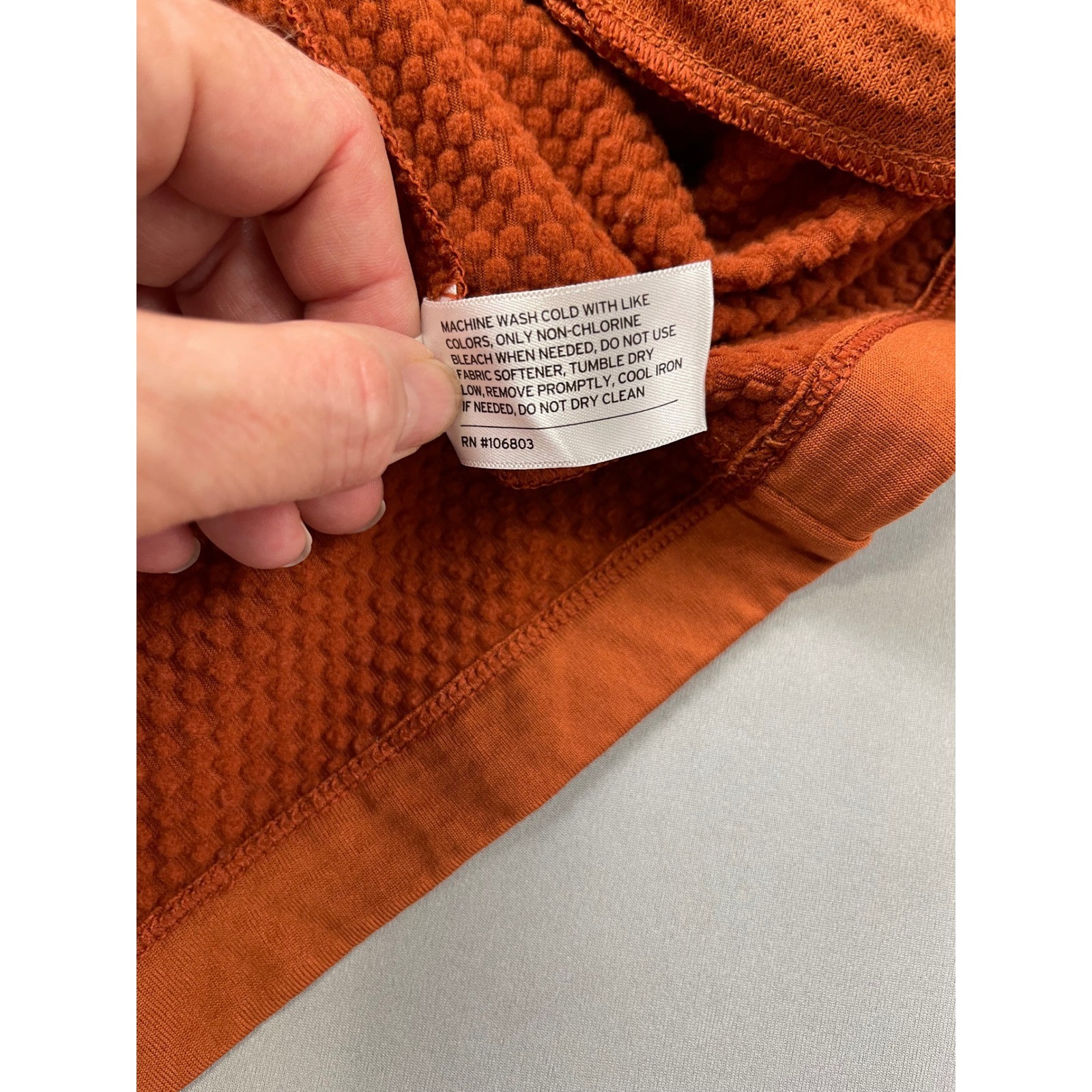 Alaskan Hardgear Duluth Mens Large Burnt Orange 1/4 Zip Crosslayer Pullover