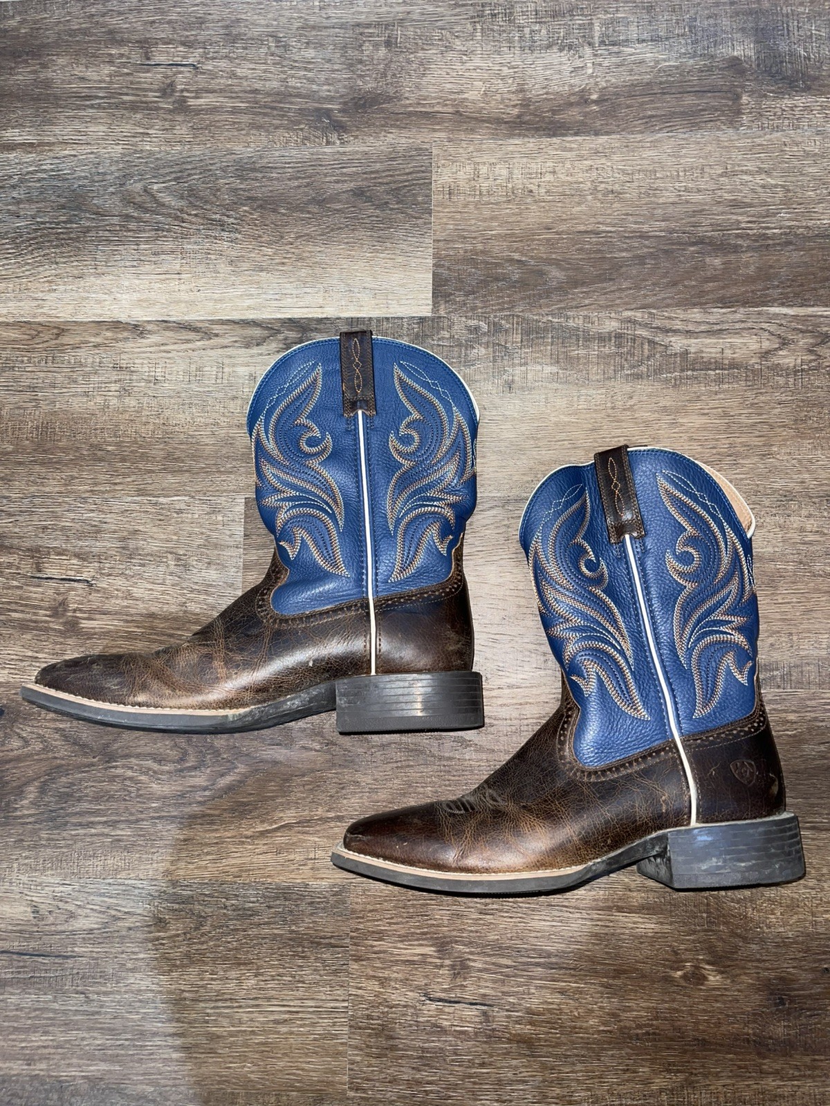 Ariat Tycoon Western Boots for Men Blue & Brown Size 11D Style 10033981