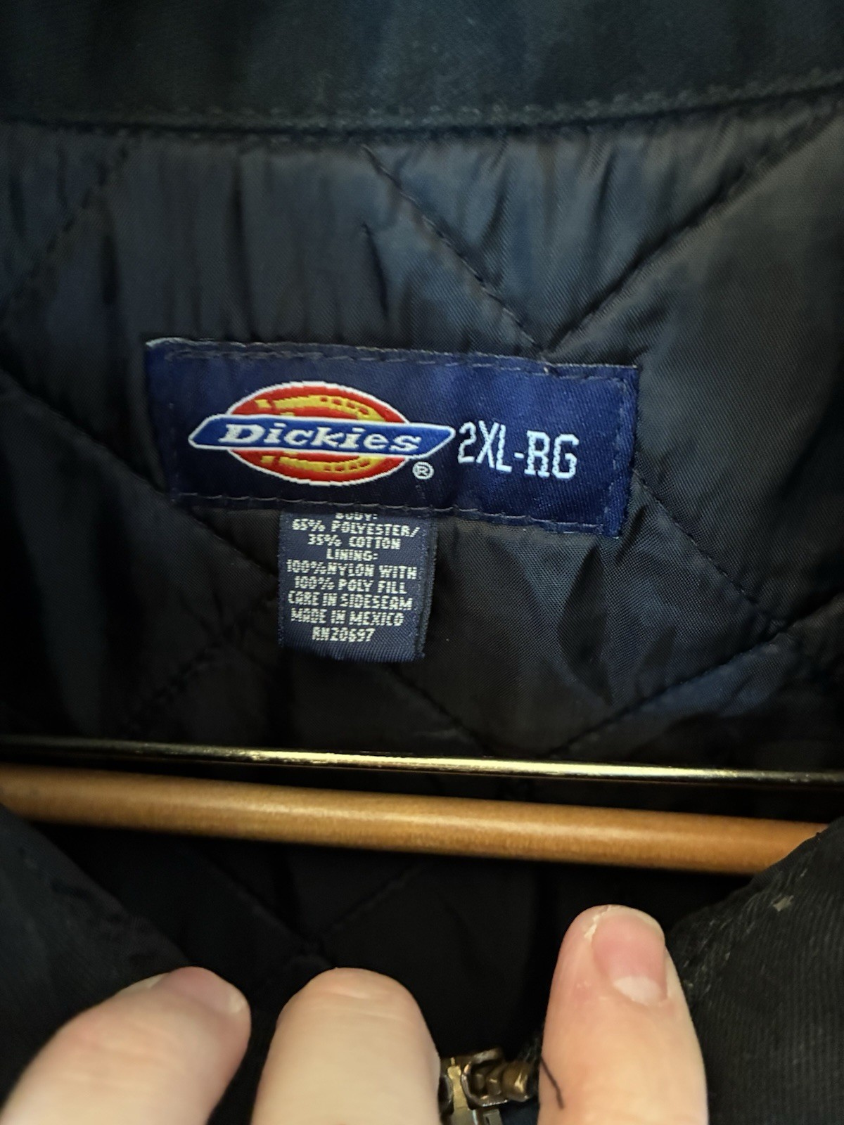 Vintage Dickies JT15BK Eisenhower Insulated So-Cal Speed Shop 2XL Jacket Patch