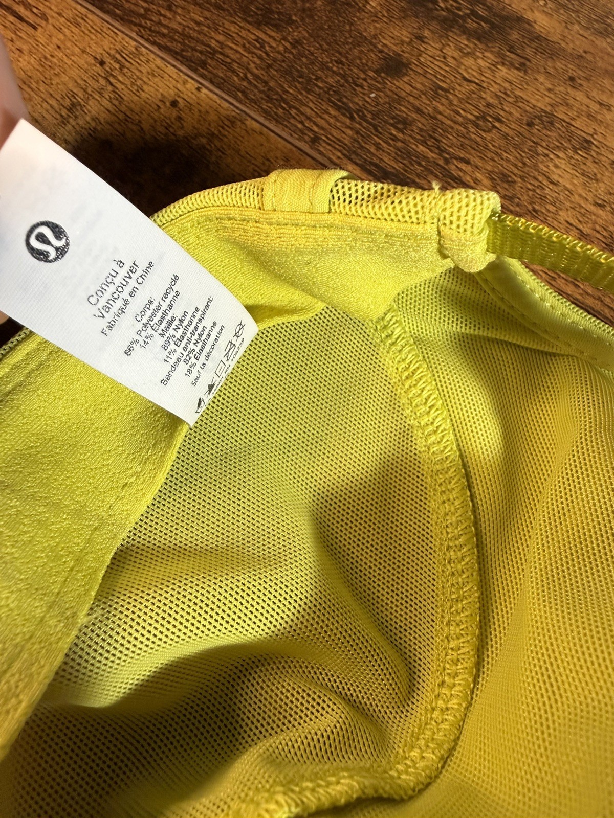 Lululemon Womens Fast Free Running Hat Elite, Bright Lime Green /Yellow Nice!