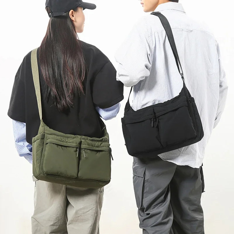 UNIQLO Fashion Casual Multi-pocket Messenger Bag Women Nylon Shoulder Bag Travel