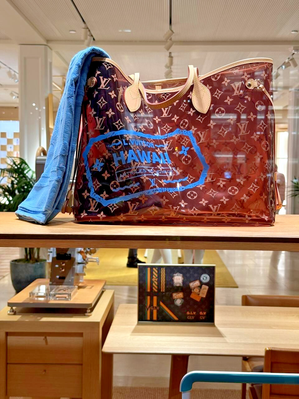 Louis Vuitton Hawaii Neverfull GM Monogram Hot Pink Shoulder Bag Tote LTD Maui