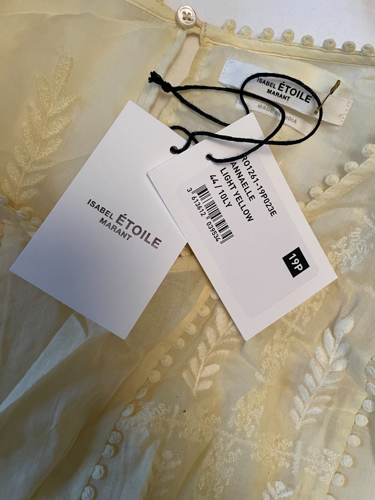 Isabel Marant Etoile Annaelle Dress yellow NWT size 44