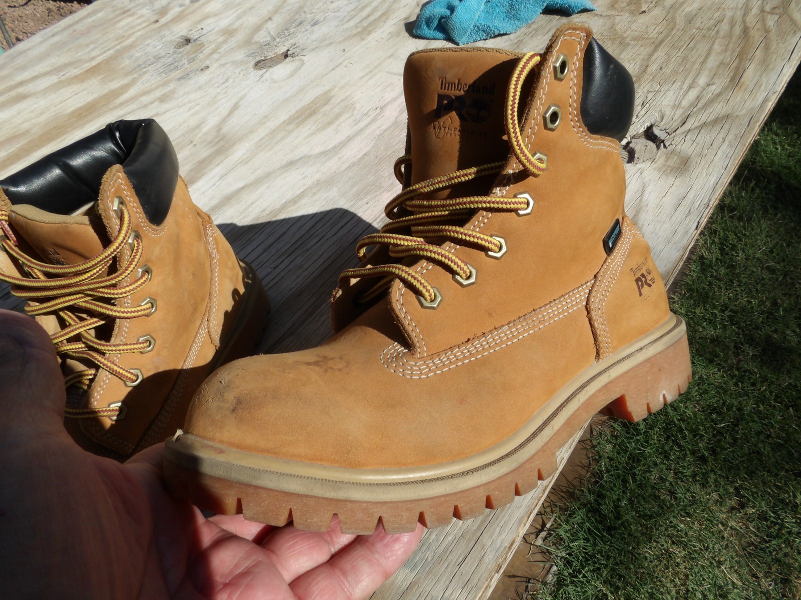 Timberland Pro-437 Steel Toe Water Proof Wheat Nubuck Work Boots Women’s 8