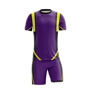 Purple Color Soccer Uniform For Dew Wears
